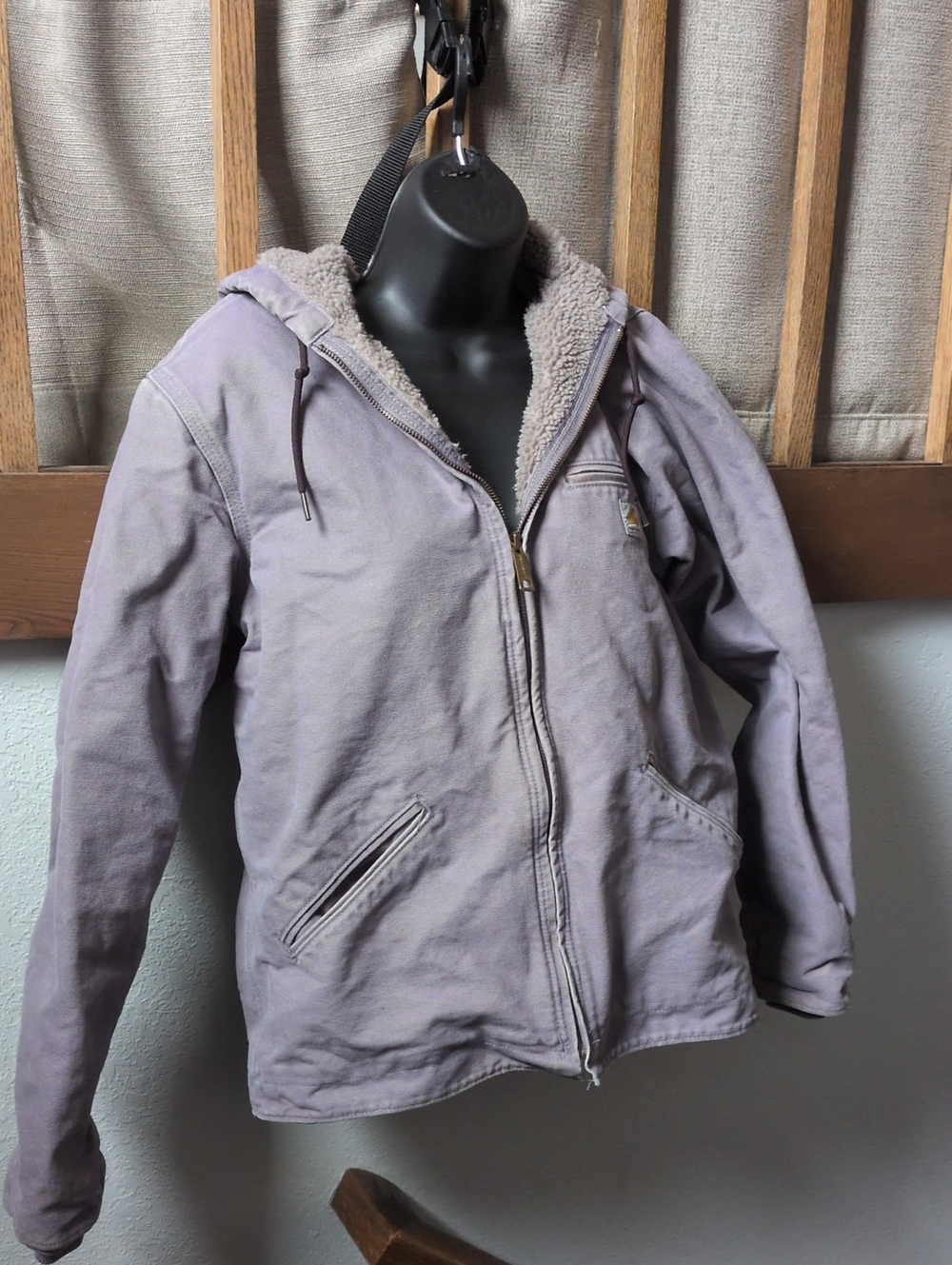 ✨ Vintage Lavender Carhartt Jacket WJ141 Size M - Picture 2 of 12